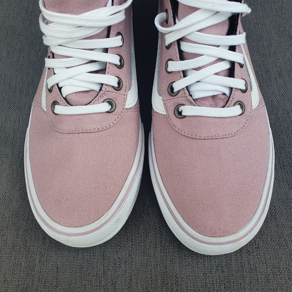 VANS MILTON HI Tops Baseball Boots Lace Up Textile TRAINERS Heather Uk6 - Picture 8 of 13